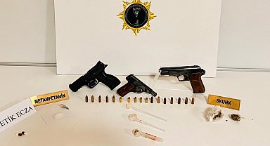 Samsun'da uyuşturucu ve silah ele geçirildi: 4 gözaltı
