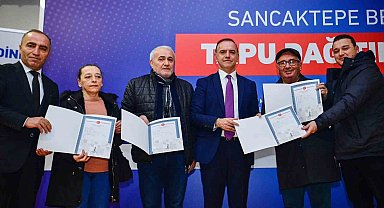 Sancaktepe'de 56 hak sahibi tapularına kavuştu