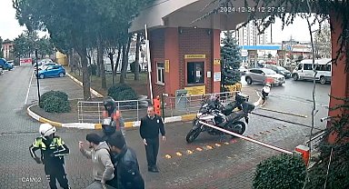 Sancaktepe'de kasksız motosikletli polisin burnunu kırdı