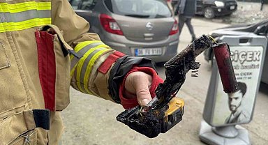 Şarjda bırakılan matkap patladı