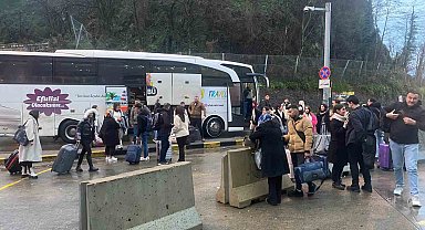 Sarp Sınır Kapısı'nda yılbaşı yoğunluğu
