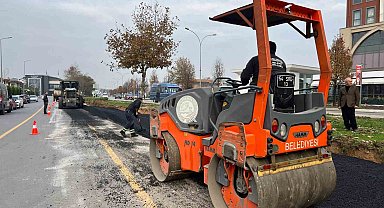 Serdivan'da yol çalışmaları sürüyor