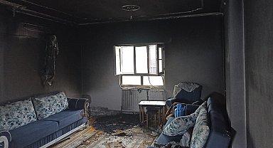 Siirt'te çıkan yangında bir ev kül oldu