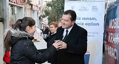 Silivri'de ortaokul öğrencilerine sıcak çorba ikramı başladı