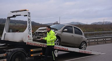 Sinop'ta trafik kazası: 1 yaralı