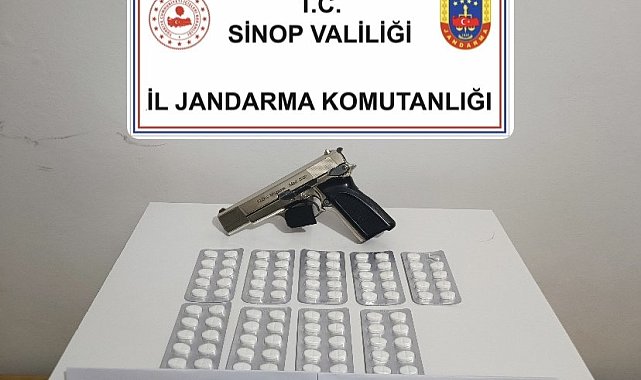 Sinop'ta uyuşturucu ve silah kaçakçılığı operasyonu: 4 gözaltı