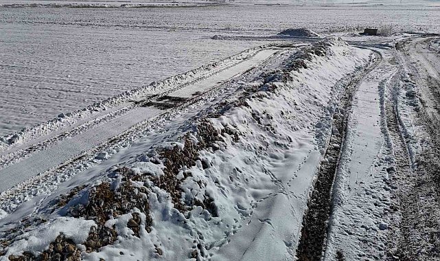 Sivas'ta 60 bin ton şeker pancarı kar altında kaldı