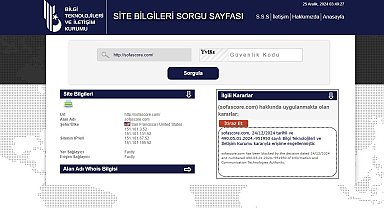 Sofascore'a erişim engeli getirildi
