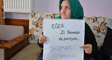 Süper nenenin tek hayali uçak kullanmak