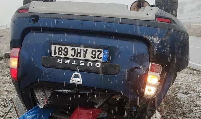 Takla atan araçta 1 kişi yaralandı