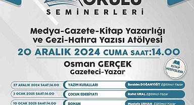 Talas'ın Yazar Okulu Seminerlerinde bu hafta Osman Gerçek konuk olacak