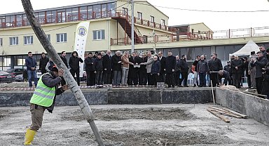 Tavşanlı Ahi Evran Camii'nin temeli dualarla atıldı