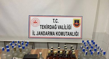 Tekirdağ'da kaçak alkollü içki ve uyuşturucu madde ele geçirildi