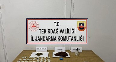 Tekirdağ'da uyuşturucu operasyonları: Çok sayıda madde ele geçirildi
