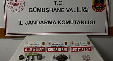 Trabzon'dan Gümüşhane'ye uyuşturucu madde getiren şahıs yakalandı