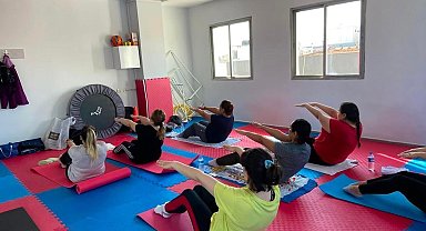 Turgutlu Belediyesinin pilates kursu kadınların ilgi odağı oldu