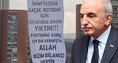 Ümraniye'de pankart krizi! Site Yönetimi, Belediye ve Restoran karşı karşıya...