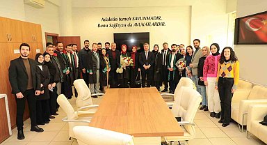 Vali Aydoğdu'dan Erzincan Barosunun yeni başkanına ziyaret