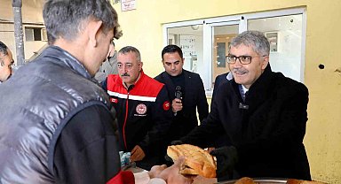Vali Cahit Çelik, patates depolama ve paketleme alanında incelemelerde bulundu