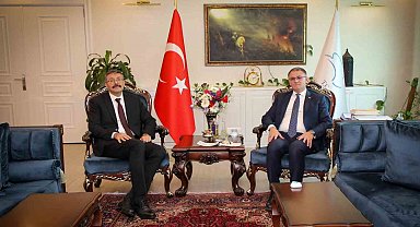 Vali Çelik'ten Vali Balcı'ya ziyaret