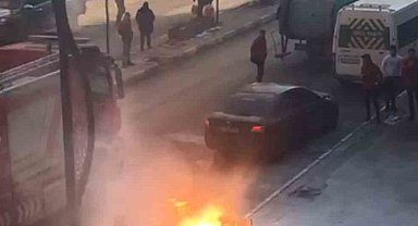 Yüksekova'da elektrik panosu alev alev yandı