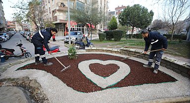 Yunusemre'den Kaynak Mahallesi'nde peyzaj çalışması