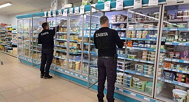 Zabıta ekiplerinden İnönü'de market ve gıda işletmelerine sıkı denetim
