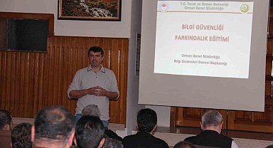 Zonguldak Orman Bölge Müdürlüğü'nde bilgi güvenliği ve farkındalık eğitimleri verildi