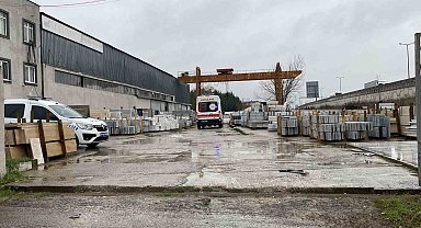 7 metre yükseklikteki vinçten düşen işçi hayatını kaybetti
