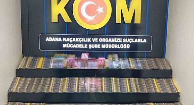 Adana'da 2 bin 750 kaçak sigara, 44 elektronik sigara ele geçirildi