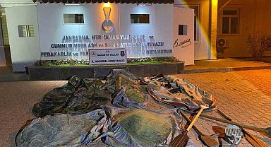 Ağ ile avlanma yasağına uymayan 4 şahıs yakalandı