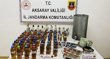 Aksaray'da kahvehaneye sahte içki operasyonu: 2 gözaltı