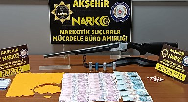 Akşehir'de uyuşturucu operasyonuna 1 tutuklama