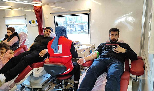 Alaca'da kan bağışına yoğun ilgi