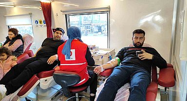 Alaca'da kan bağışına yoğun ilgi