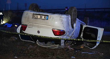 Ankara'da takla atan otomobil hurdaya döndü: 1 ölü, 4 yaralı