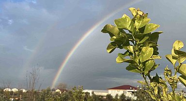 Antalya'da çifte gökkuşağı sürprizi