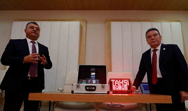 Antalya'da ticari taksilere panik butonlu araç takip ve kamera sistemi