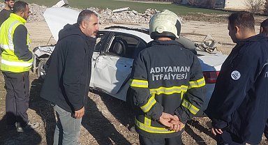 Araç muayene istasyonunda kaza!