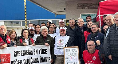 Arıtaş fabrikasında grev 20'nci gününde: Başkan Mirza işçilerle dayanışma mesajı verdi