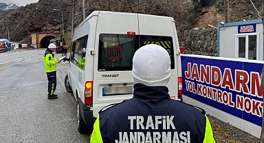 Artvin Jandarması 2024'te eğitim ve denetimlerde hız kesmedi