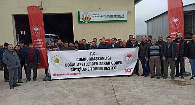 Aslanapa'da doğal afetlerden zarar gören 147 çiftçiye sertifikalı nohut tohumu desteği