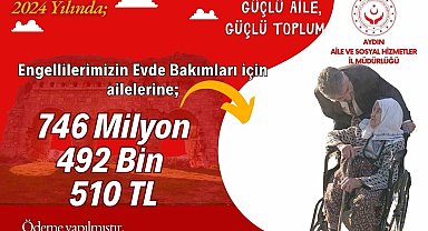 Aydın'da 1 yılda 746 milyon liralık engelli desteği yapıldı