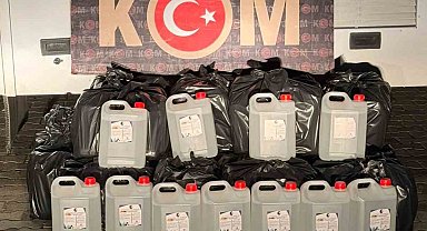 Aydın'da 415 litre etil alkol ele geçirildi