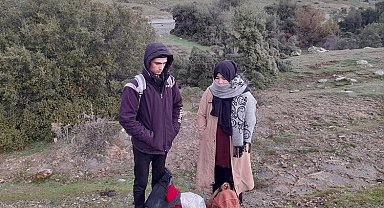 Ayvacık'ta 2 kaçak göçmen yakalandı