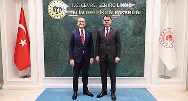 Bakan Kurum, Şişli Belediye Başkanı Şahan'ı kabul etti