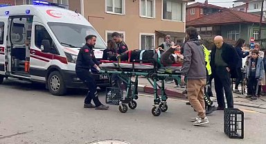 Bartın'da motosiklet yaya çarptı: 1 yaralı