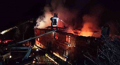 Bartın'da otelde korkutan yangın