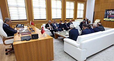 Başkan Alemdar, Federasyon Başkanı Erdem ve yönetimini konuk etti