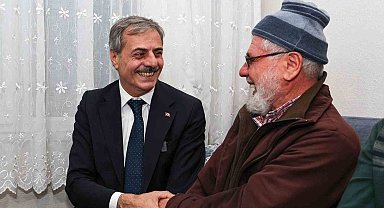 Başkan Alemdar hanelere misafir oldu, görevi başında olan ekipleri ziyaret etti